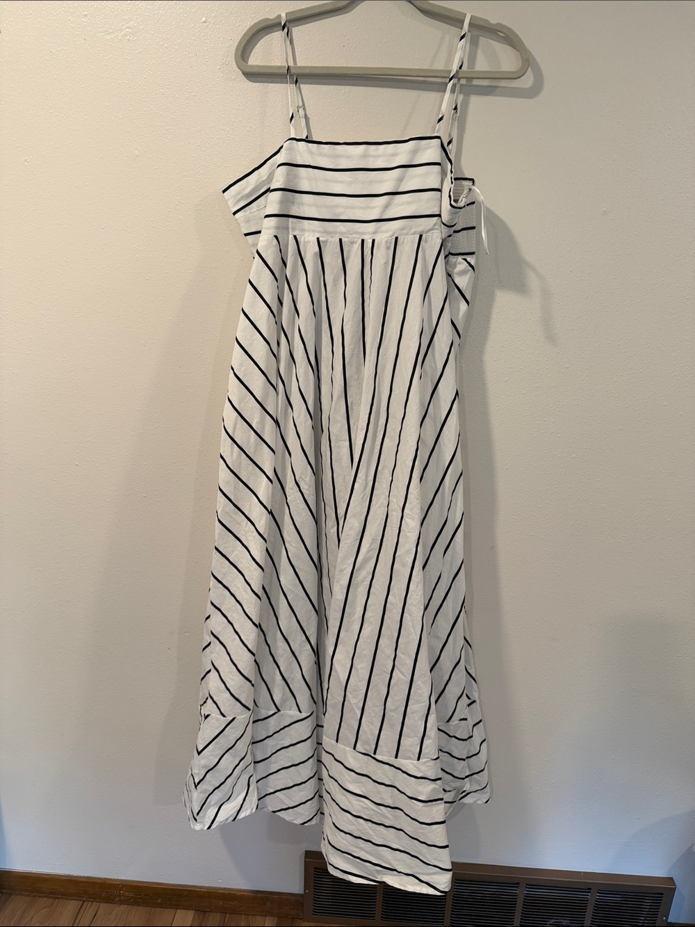 Billy J Black & White Striped Maxi Dress